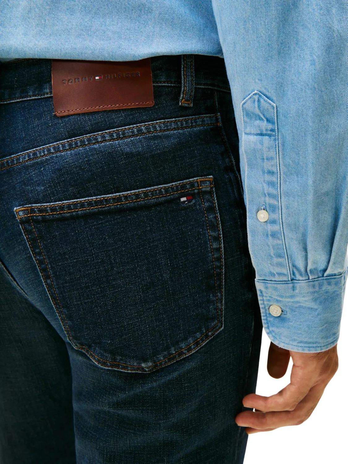 Tommy Hilfiger Jeans Denton Straight Fit jeans uomo 33W/32L blu