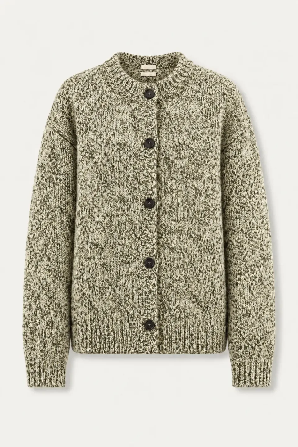 Massimo Alba Demetra cardigan donna olive lana e alpaca