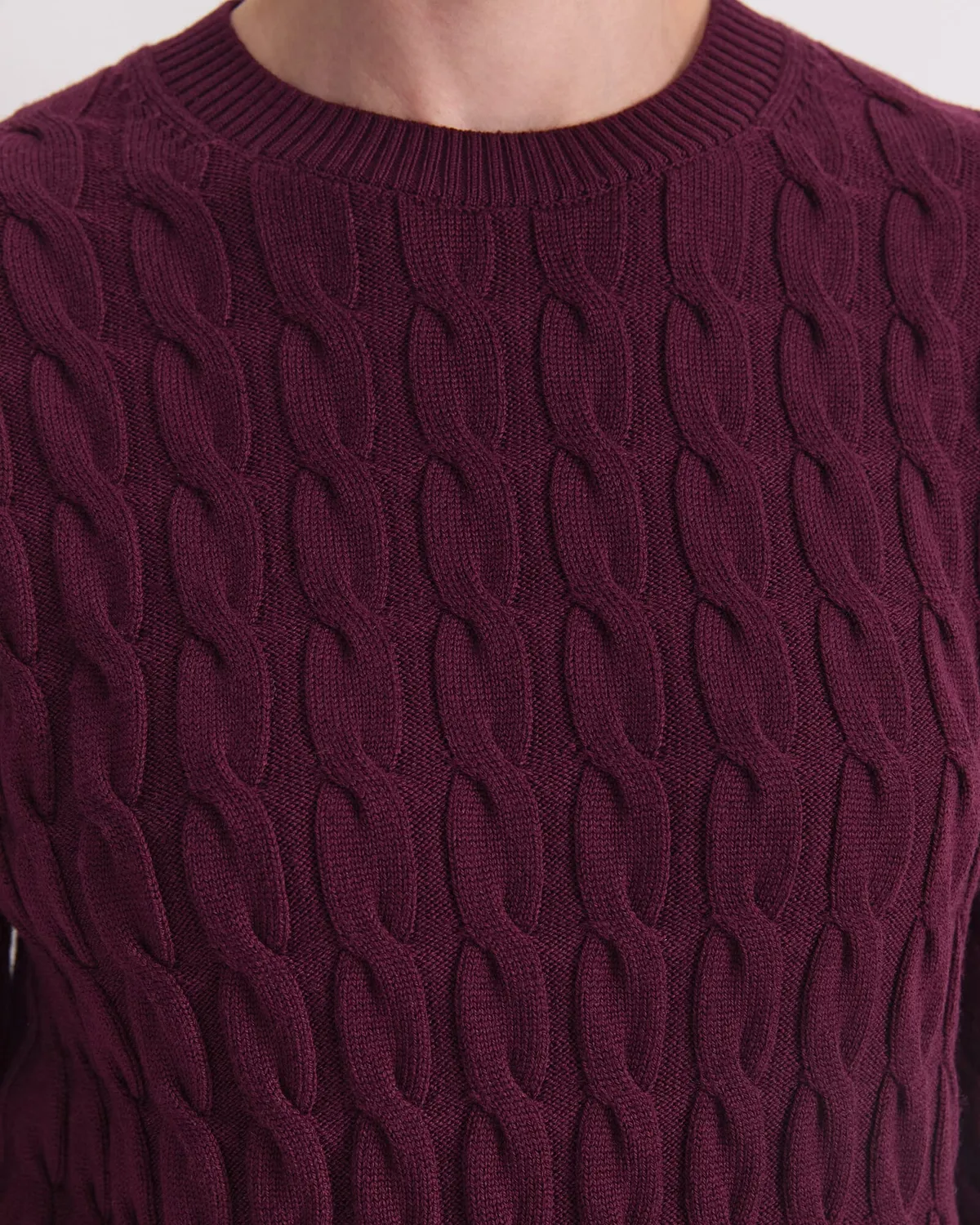 Sportscraft Merino Cable Sweater maglione lana merino
