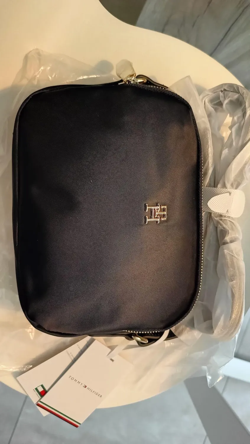 Tommy Poppy Crossover Borsa a Tracolla Donna Nero
