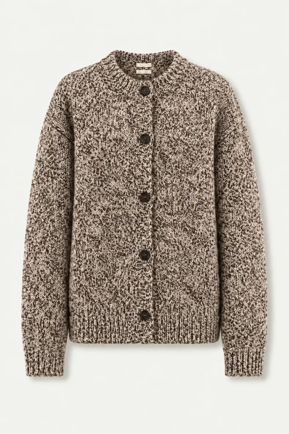 Massimo Alba Demetra cardigan marrone lana alpaca