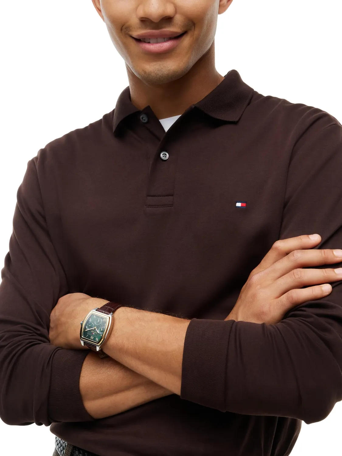 Tommy Hilfiger Liquid Cotton polo uomo manica lunga