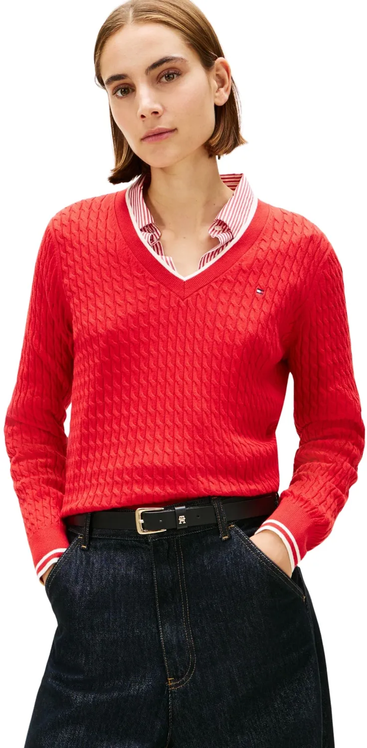Tommy Hilfiger WW0WW44987 maglione donna girocollo