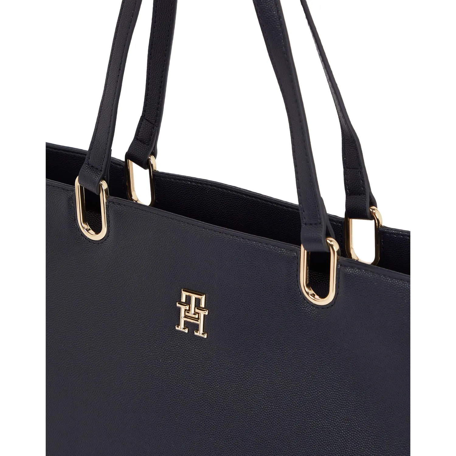 Tommy Th Timeless Med Tote borsa tracolla donna nera