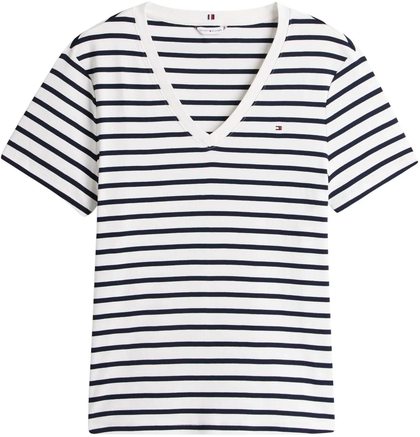 Tommy Hilfiger Cody t-shirt donna 46 scollo a V slim