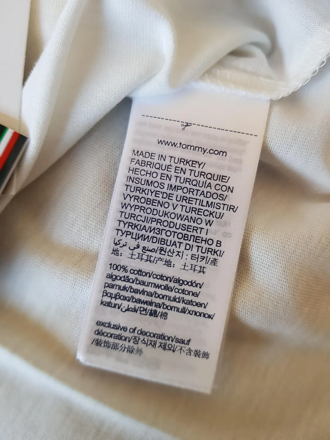 Tommy Hilfiger Core Logo t-shirt uomo nera cotone