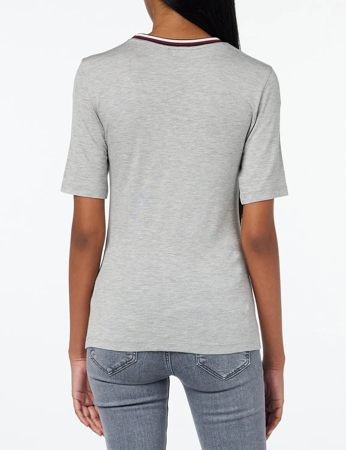 Tommy Hilfiger t-shirt donna slim fit maniche corte cotone