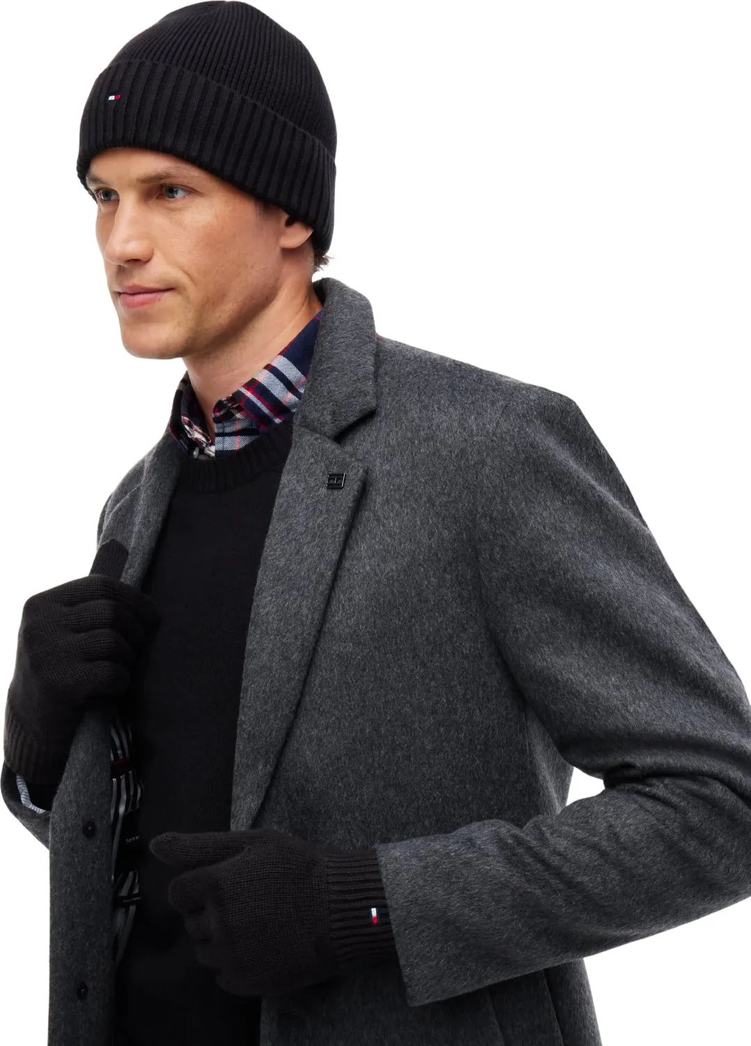 Tommy Hilfiger AM0AM14585 set berretto e guanti nero uomo