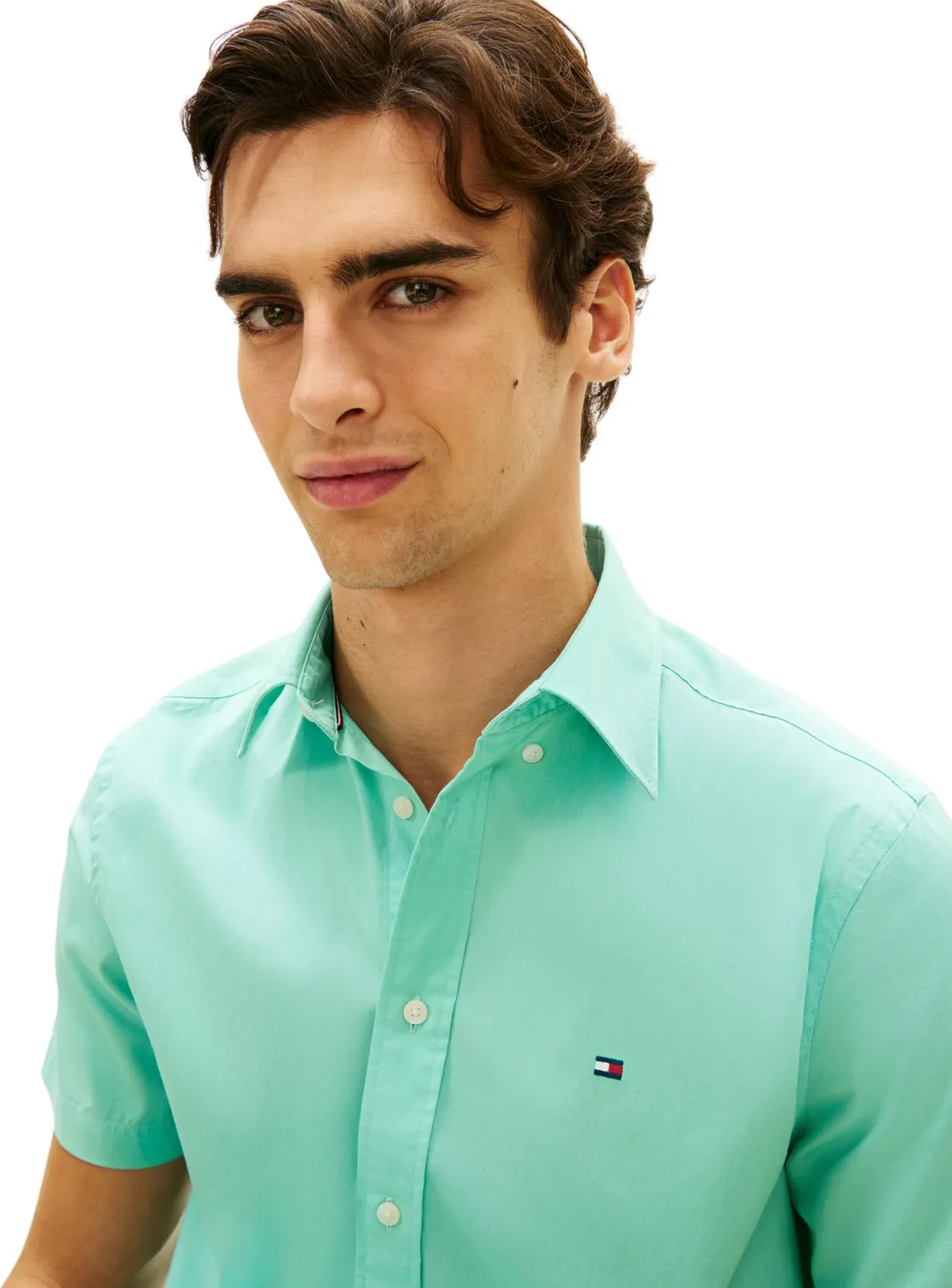 Tommy Hilfiger Flex Poplin Shirt MW0MW42630 Camicia Uomo L
