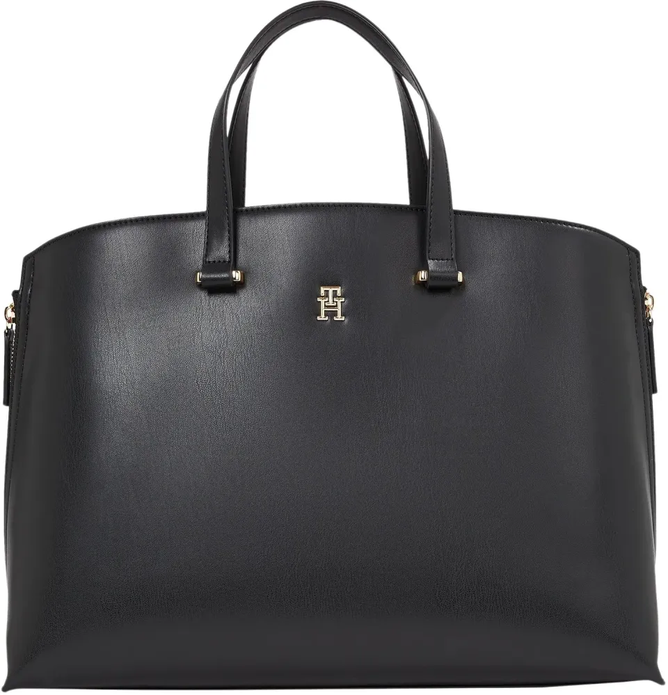 Tommy Hilfiger Modern Tote Bag Donna Nera con Scomparti