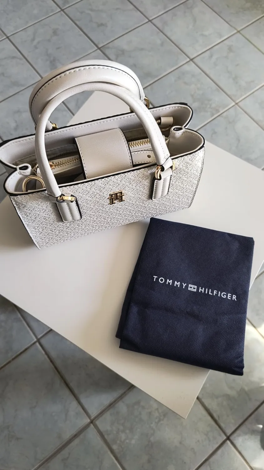 Tommy Hilfiger Daily Mini Tote borsa donna beige