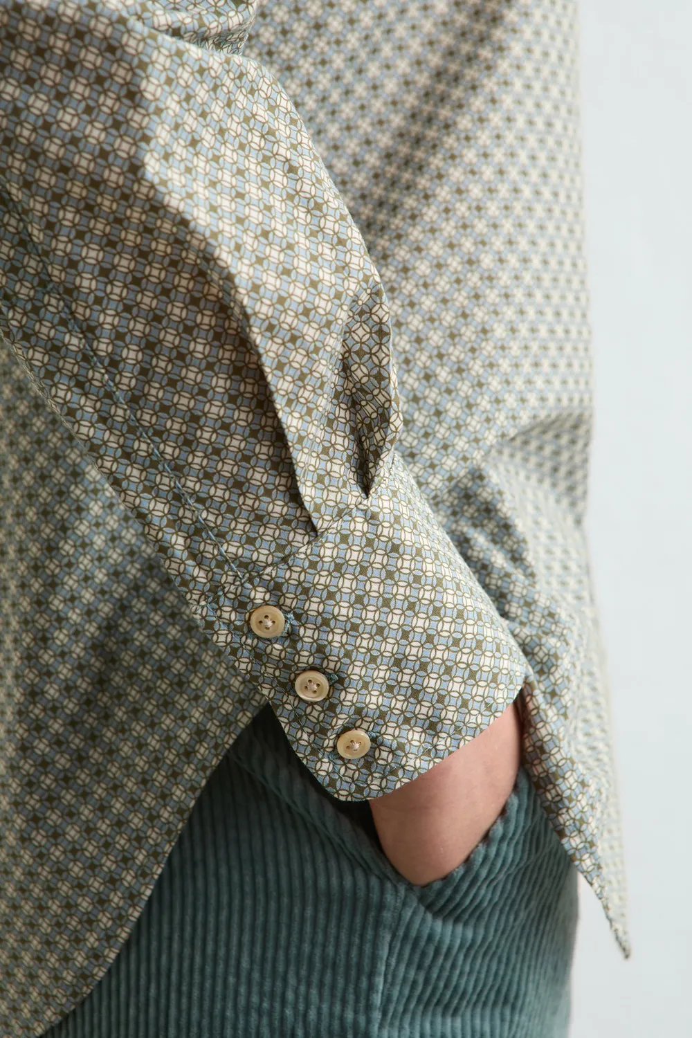 Massimo Alba Selma camicia cotone air blue morbida