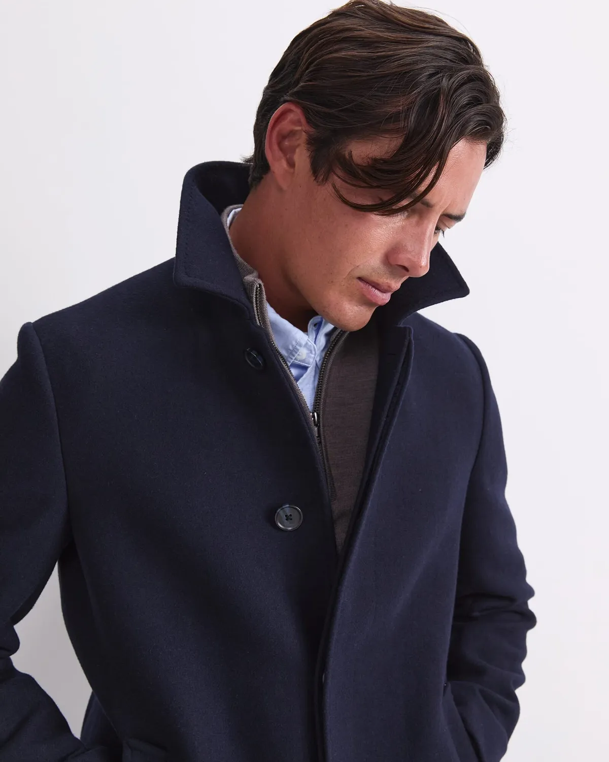 Sportscraft Micah Double Faced cappotto lana check