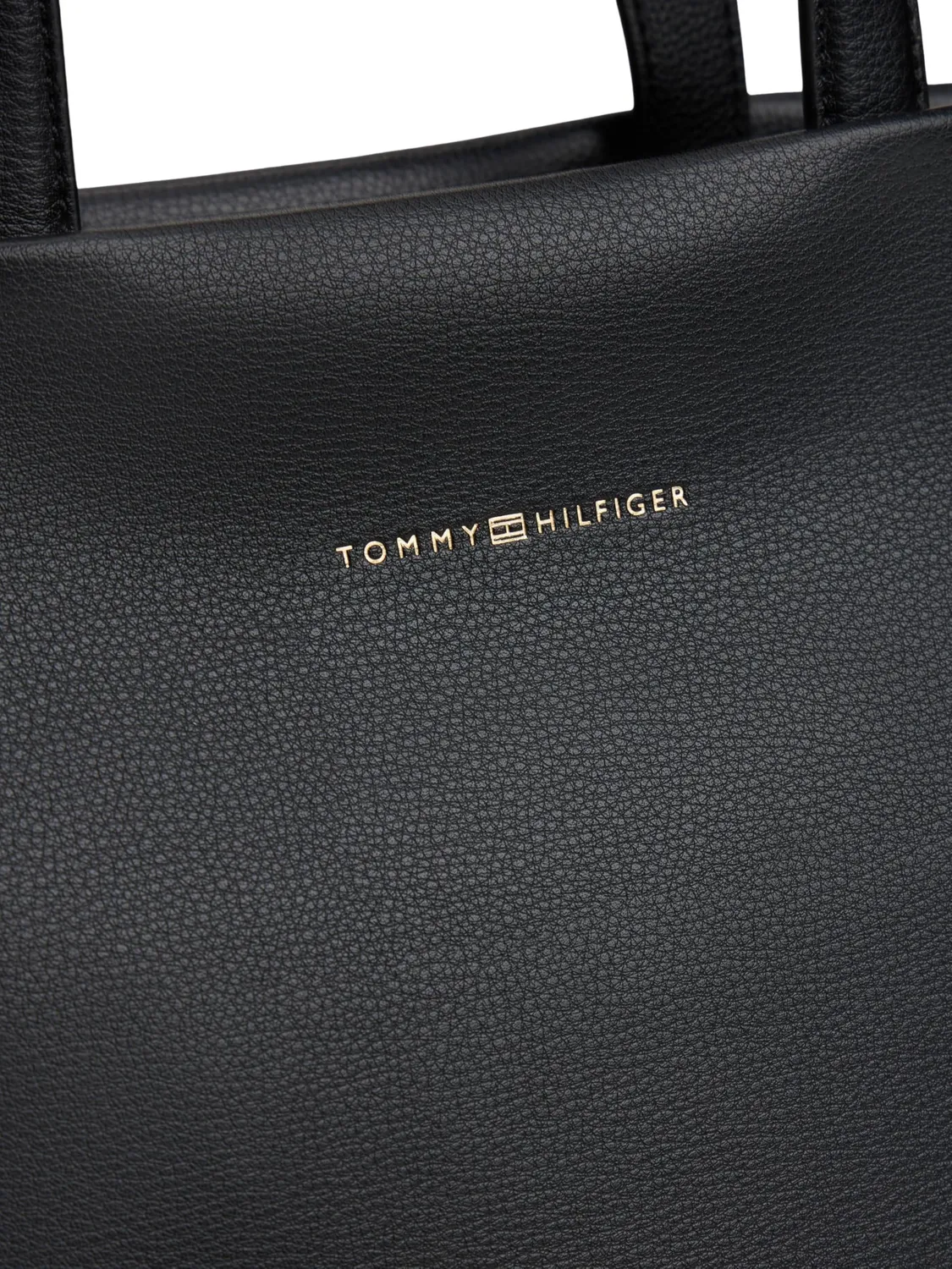 Tommy Hilfiger Logotape Borsa Tote Donna Zip Nero
