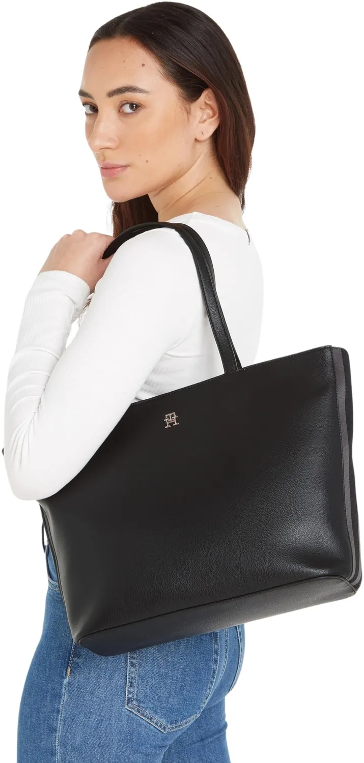 Tommy Hilfiger AW0AW15720 sciarpa donna nera taglia unica