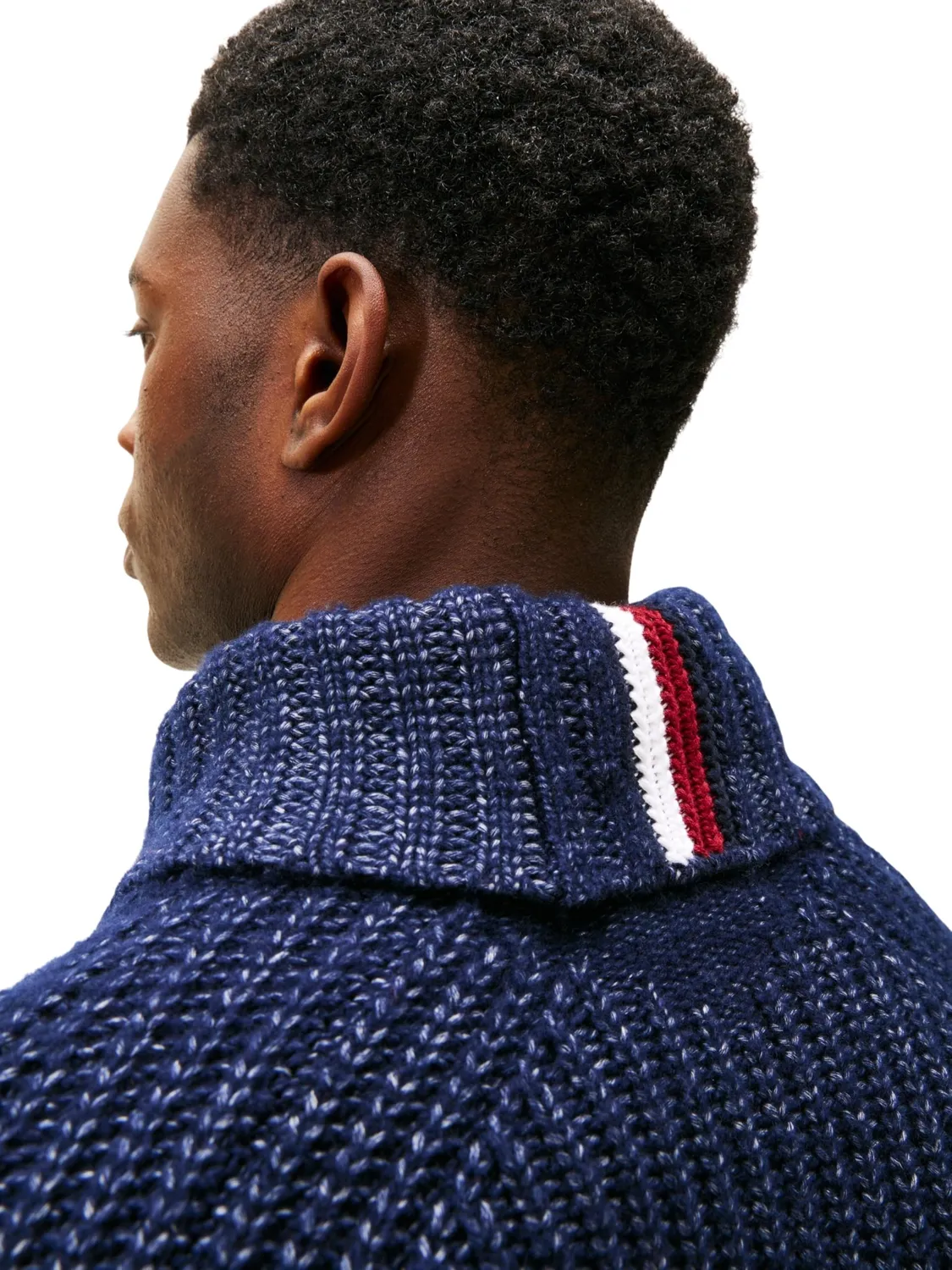 Tommy Hilfiger 2-Tone Chunky Rib MW0MW28110 pullover XXL collo alto
