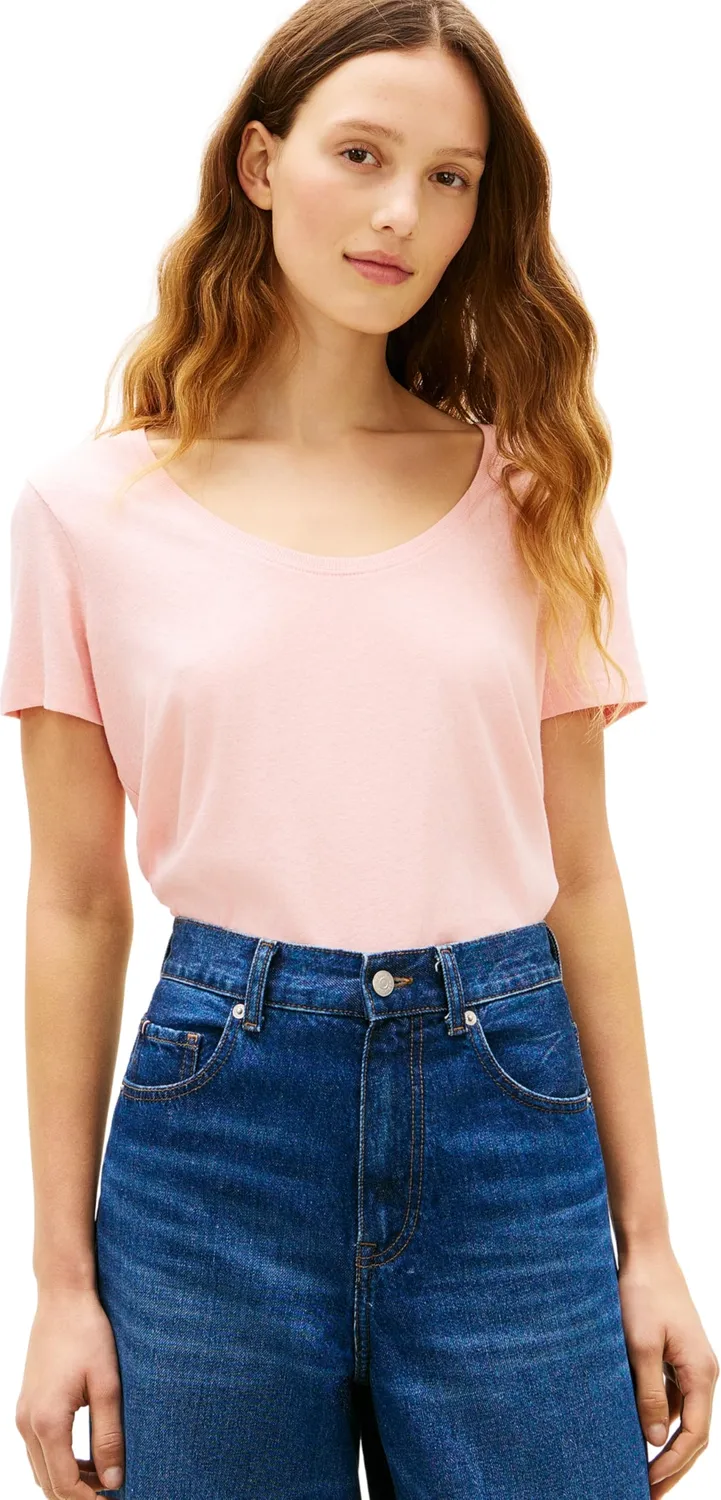 Tommy Hilfiger maglietta donna manica corta rosa soft rose