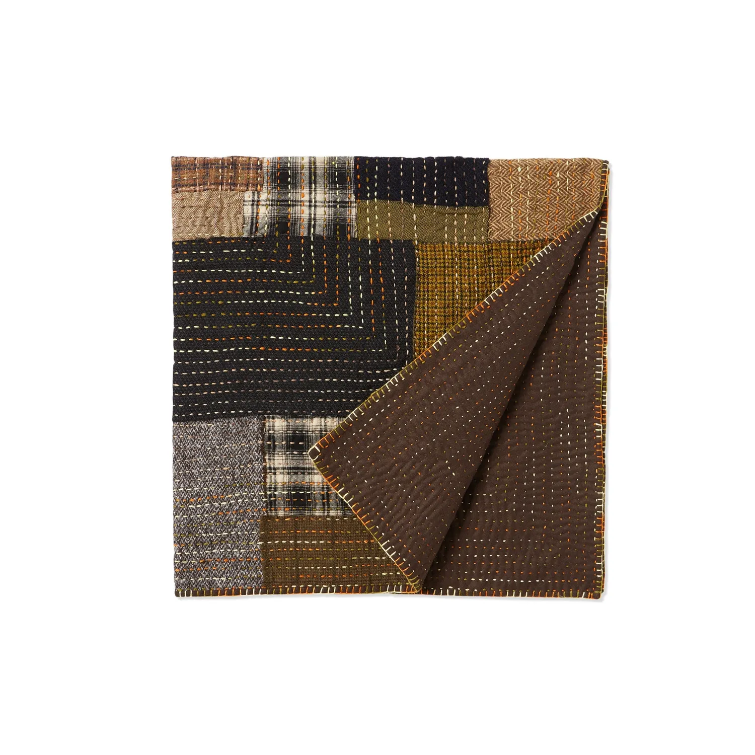 Massimo Alba Plaid patchwork double-face I/2
