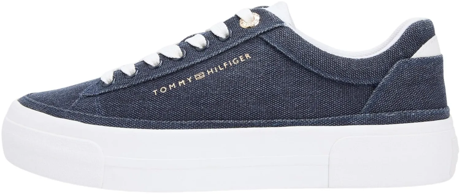Tommy Hilfiger Foxing Platform sneakers basse tela blu 39