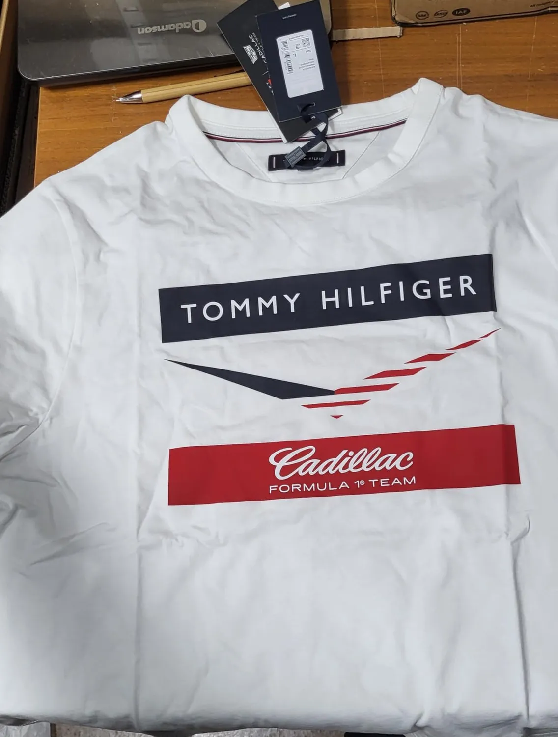 Tommy Hilfiger TH X Cadillac F1 t-shirt donna XXL Chevron