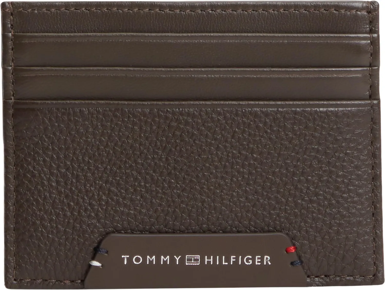 Tommy Hilfiger portafoglio uomo nero compatto pelle