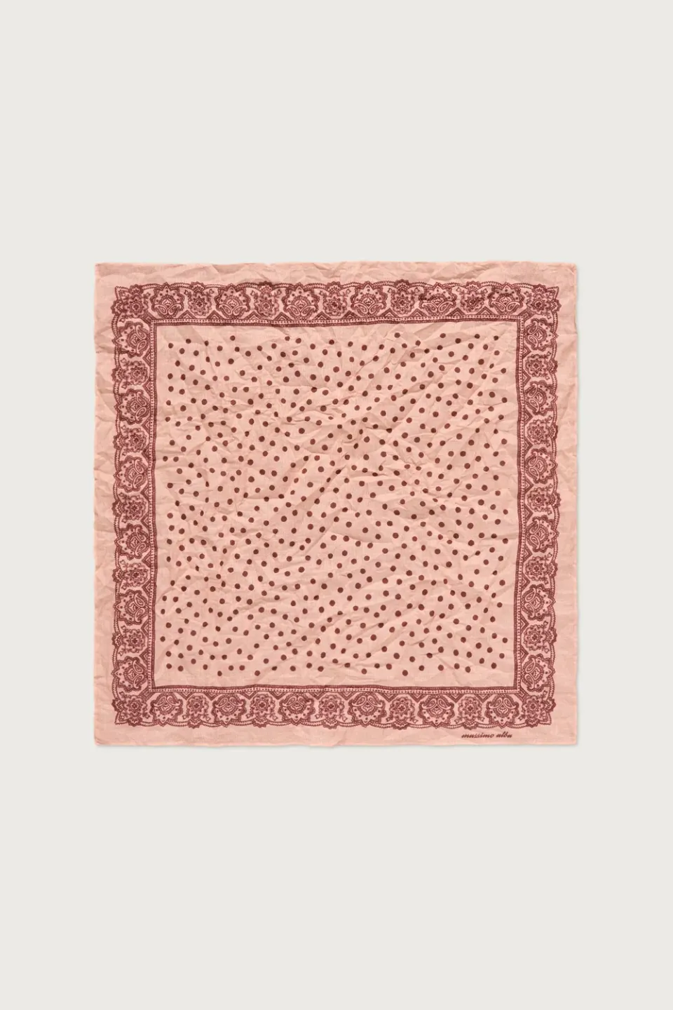 Massimo Alba Hanky1 fazzoletto cotone soft pink 45x45