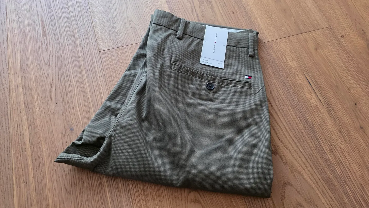 Tommy Hilfiger chino uomo pantaloni twill cotone regular