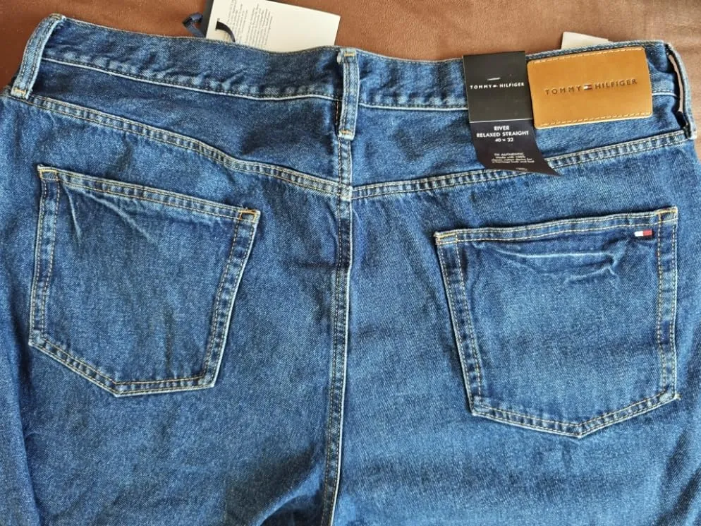 Tommy Hilfiger MW0MW42328 jeans uomo 36W/32L blu