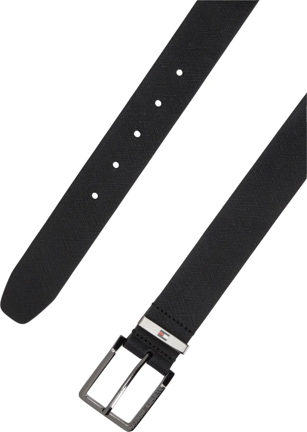Tommy Hilfiger Oliver Saffiano AM0AM14573 cintura uomo 95 cm testa di moro
