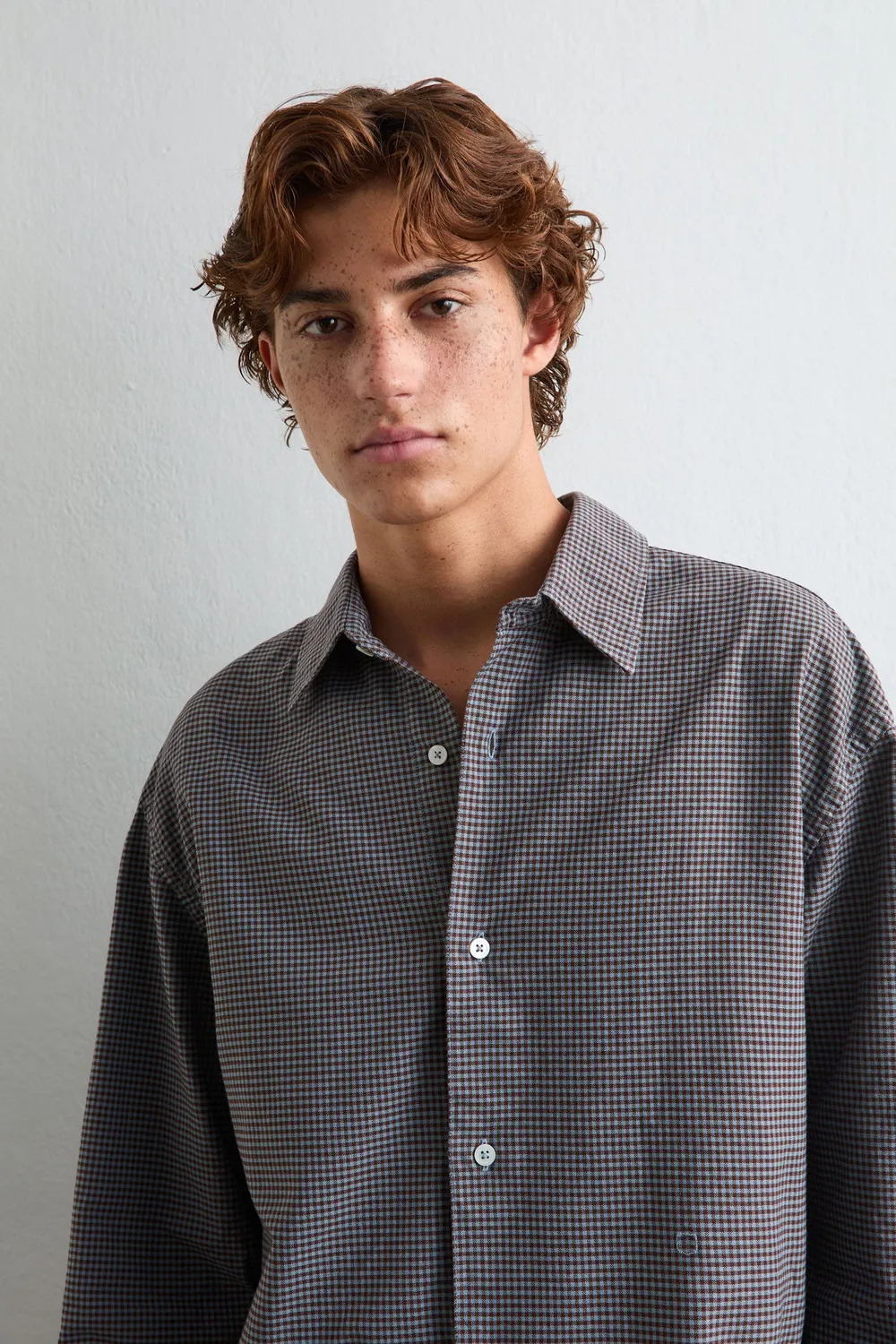 Massimo Alba Boxy camicia uomo Air Blue relaxed