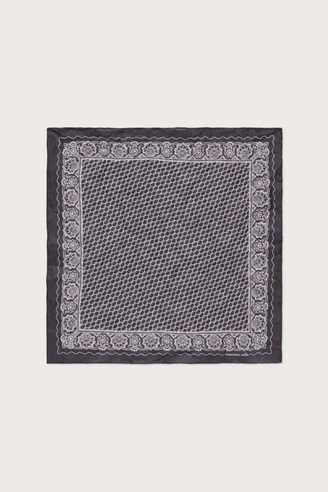 Massimo Alba Hanky1 fazzoletto cotone dark blue