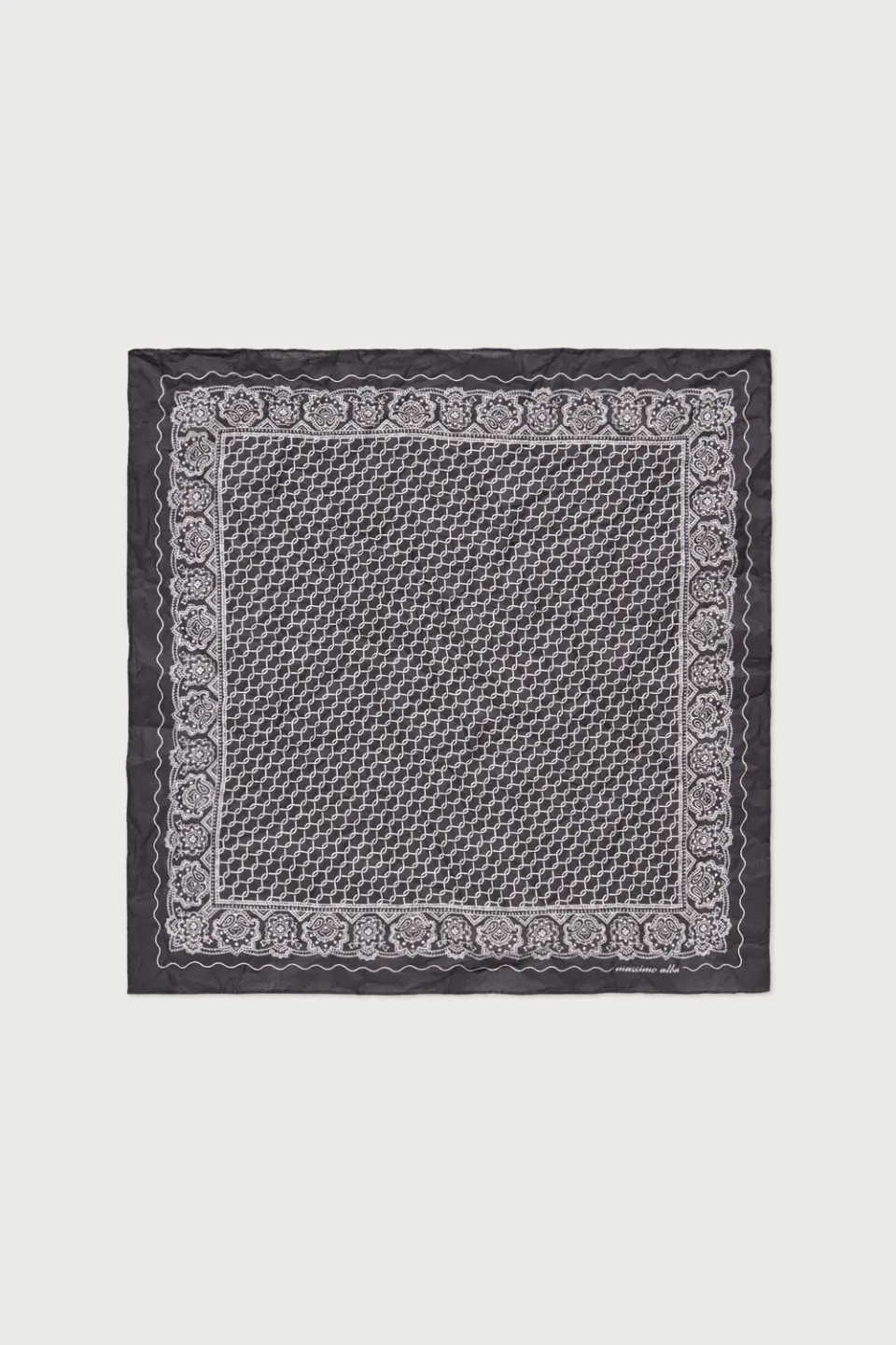Massimo Alba Hanky1 fazzoletto cotone dark blue