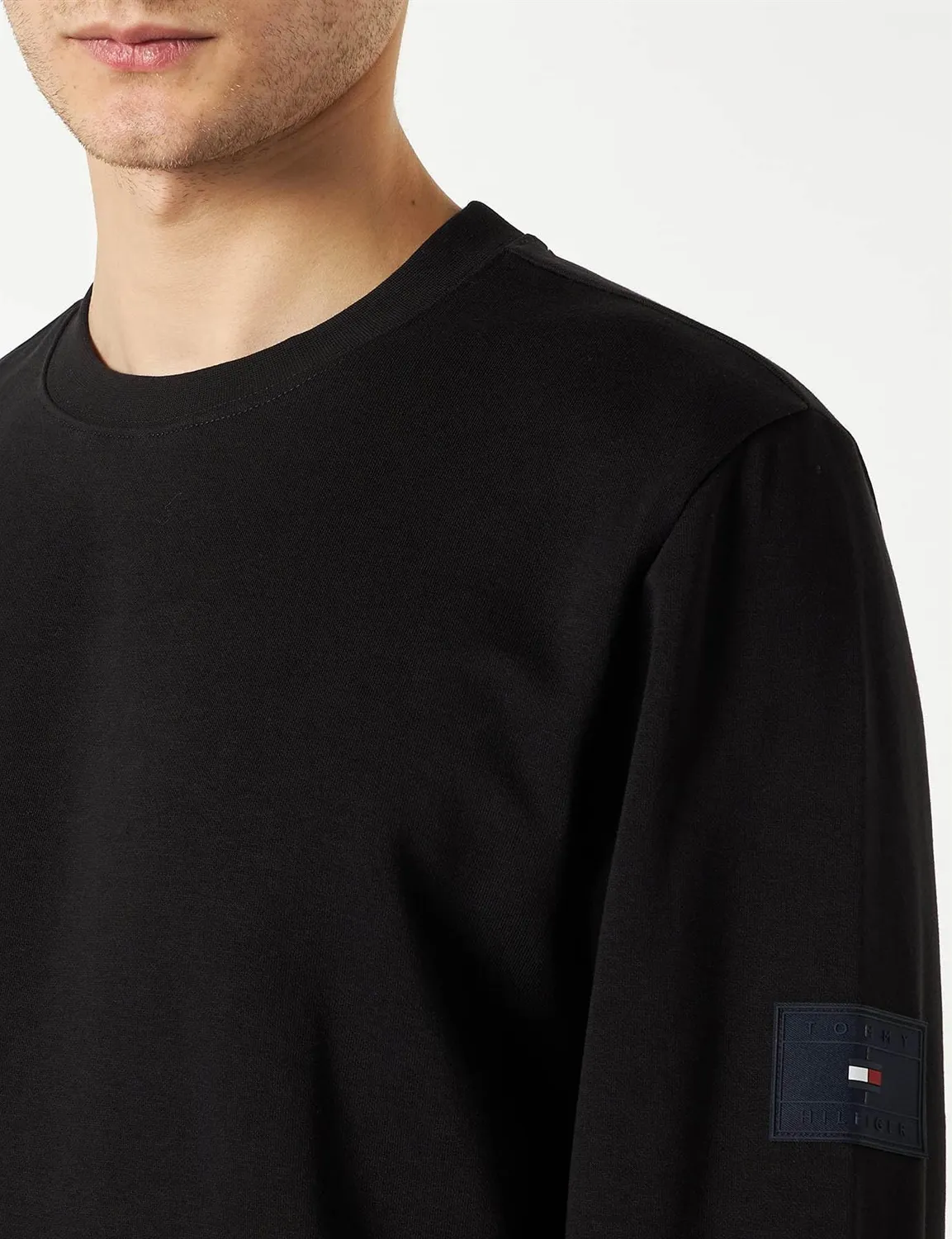 Tommy Hilfiger Badged Graphic Crewneck felpa uomo girocollo