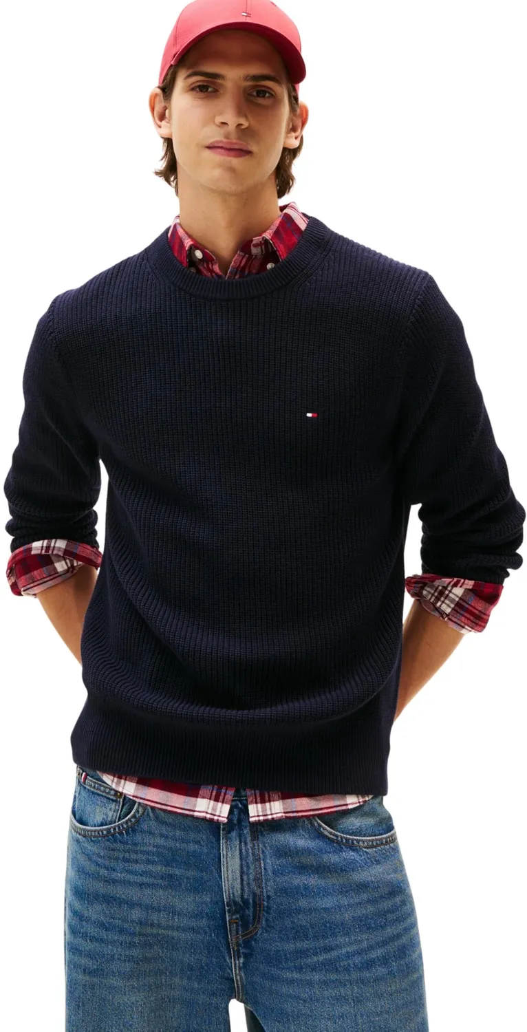 Tommy Hilfiger RWB Rib maglione girocollo MW0MW41516