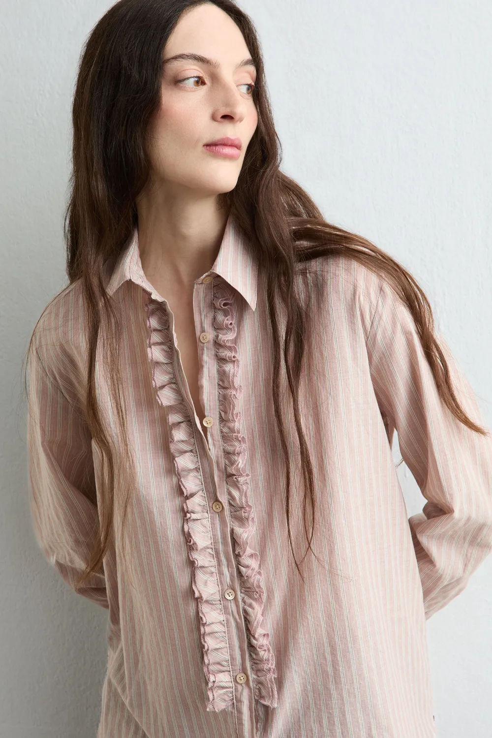 Massimo Alba Charlize camicia donna rosa cotone