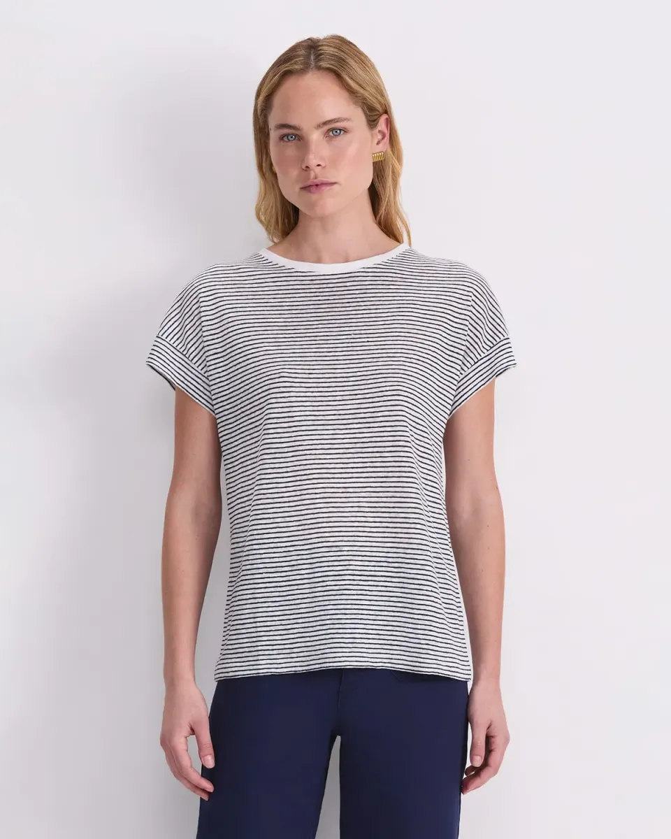 Sportscraft Tonia Crew Neck Linen Tee maglietta lino donna