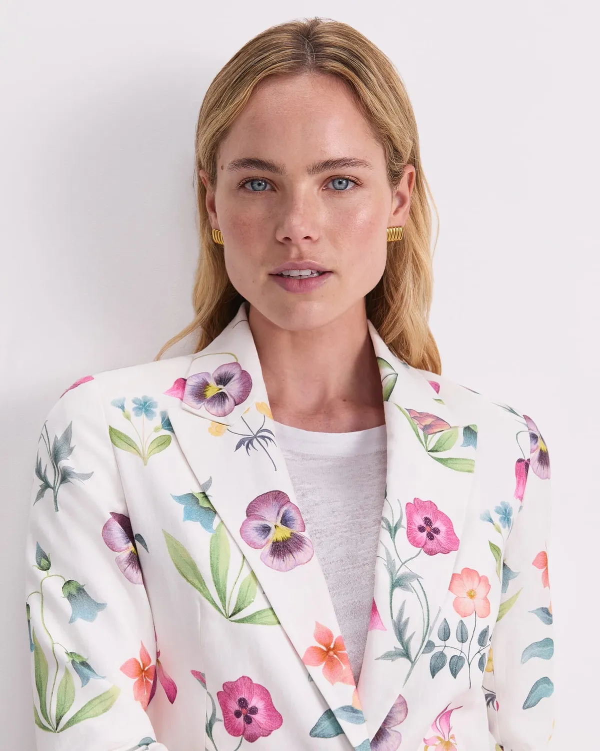 Sportscraft Floral Majesty Liberty blazer lino donna