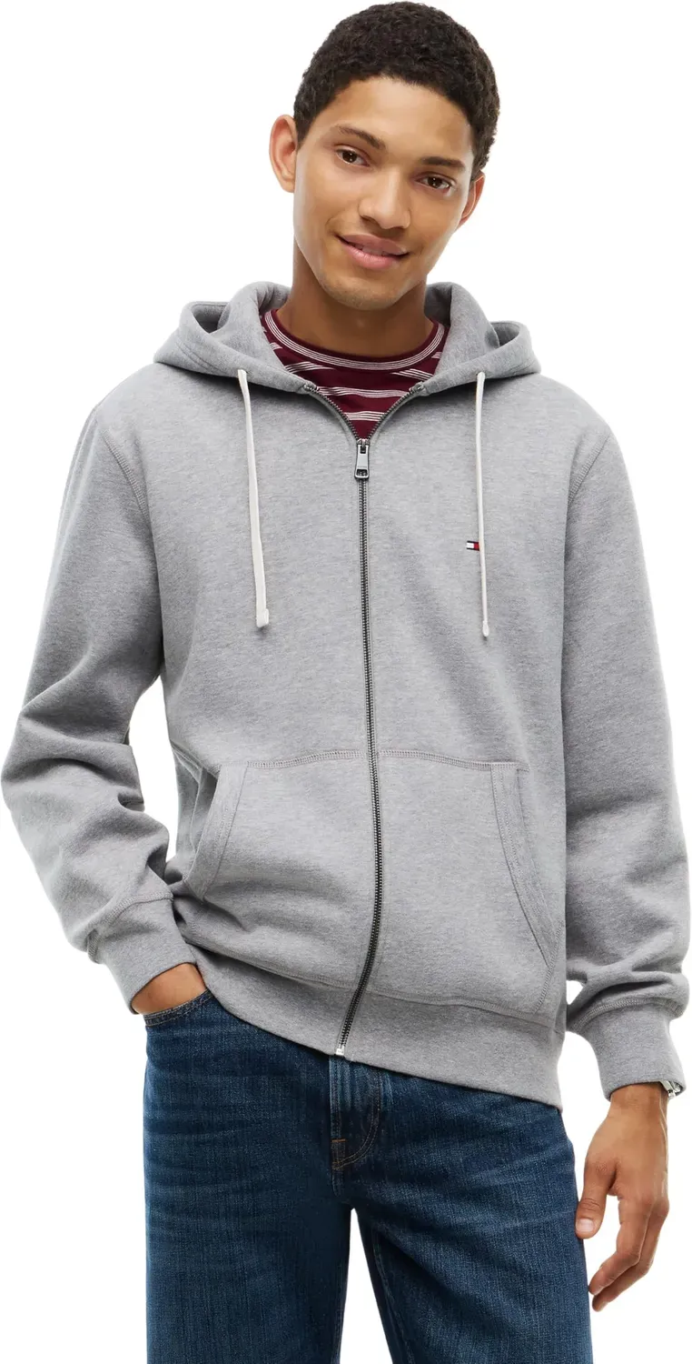 Tommy Hilfiger Essential Fleece MW0MW44931 felpa zip cappuccio pile