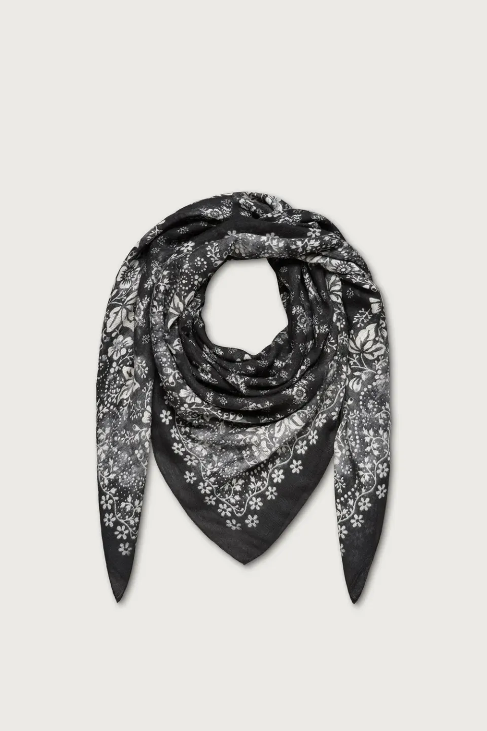 Massimo Alba Stole stola cashmere nero lavato unisex