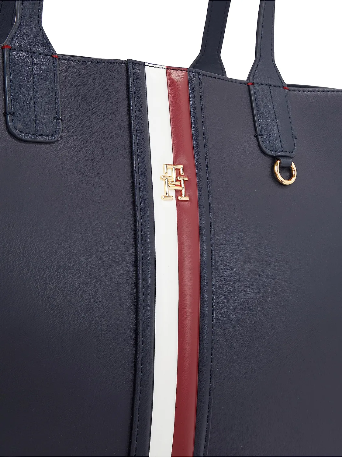 Tommy Hilfiger Iconic Tote Donna Global Stripes Pelle Sintetica