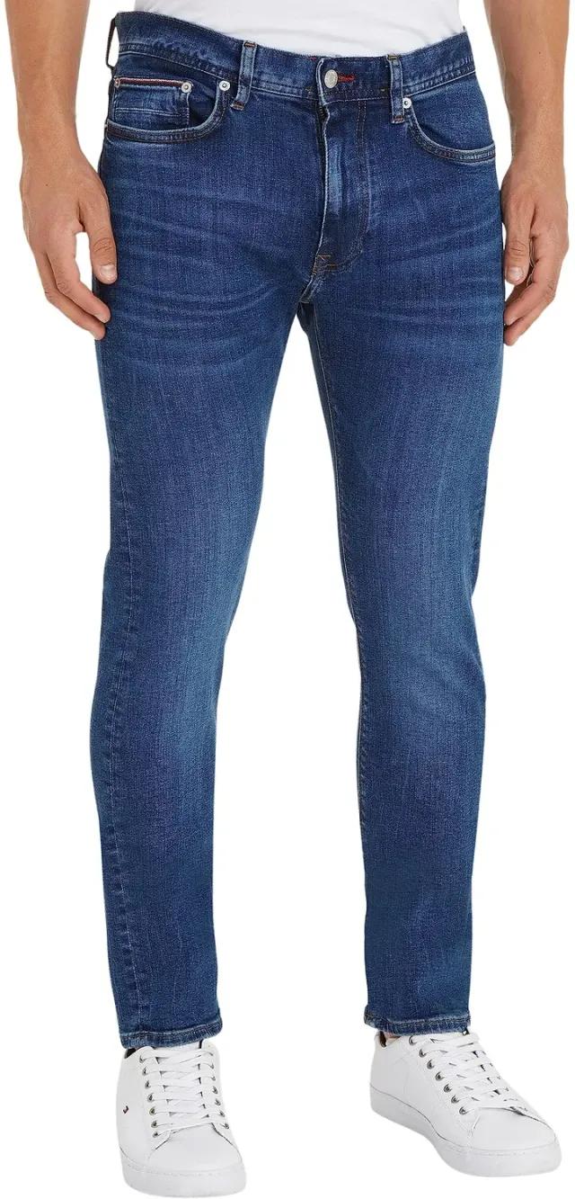Tommy Hilfiger Bleecker Slim Jeans Uomo Oregon Indigo 33W