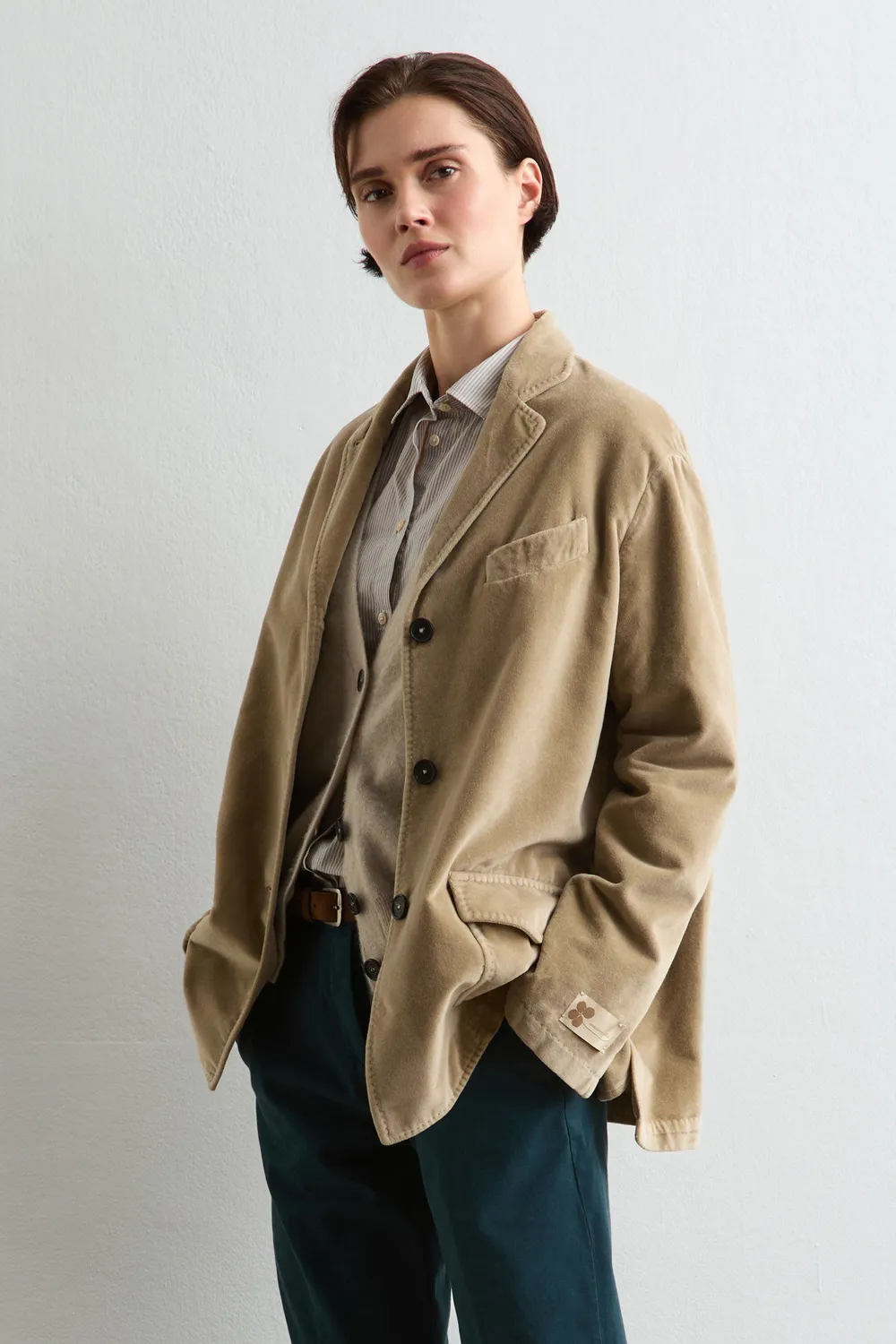 Massimo Alba Adelaide giacca donna fossil velluto