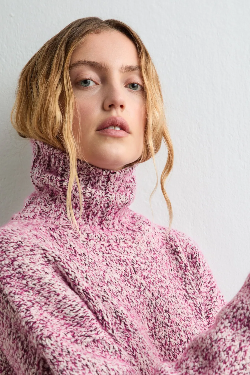 Massimo Alba Virginia Maglione Donna Raspberry Lana Alpaca