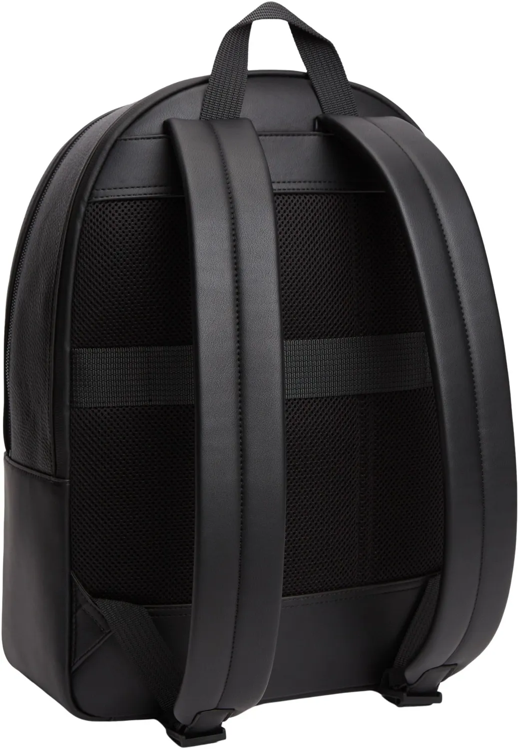 Tommy Hilfiger Central Backpack zaino nero con tasca esterna