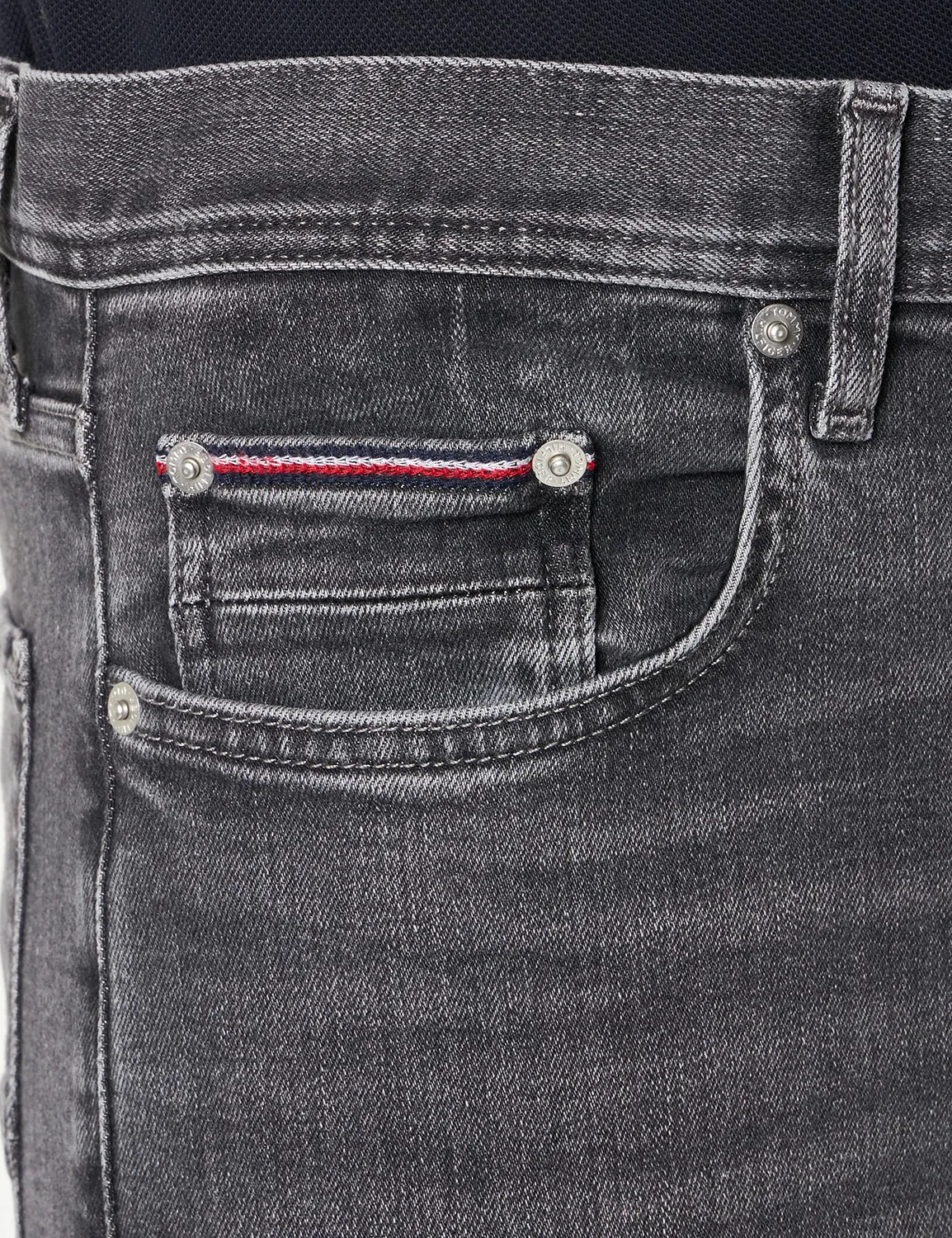 Tommy Hilfiger Bleecker Stoke Black jeans slim 28W/36L