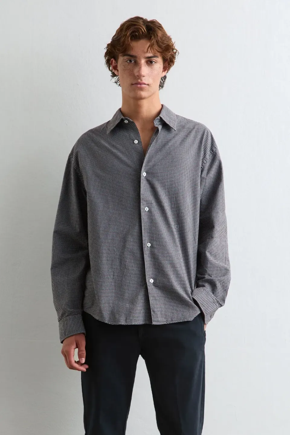 Massimo Alba Boxy camicia uomo Air Blue relaxed