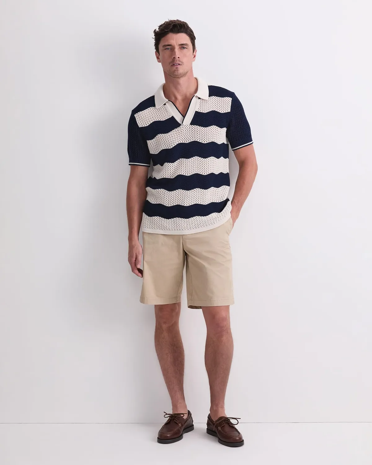 Sportscraft Wave 208077 Polo Maglia Cotone Uomo Rigata