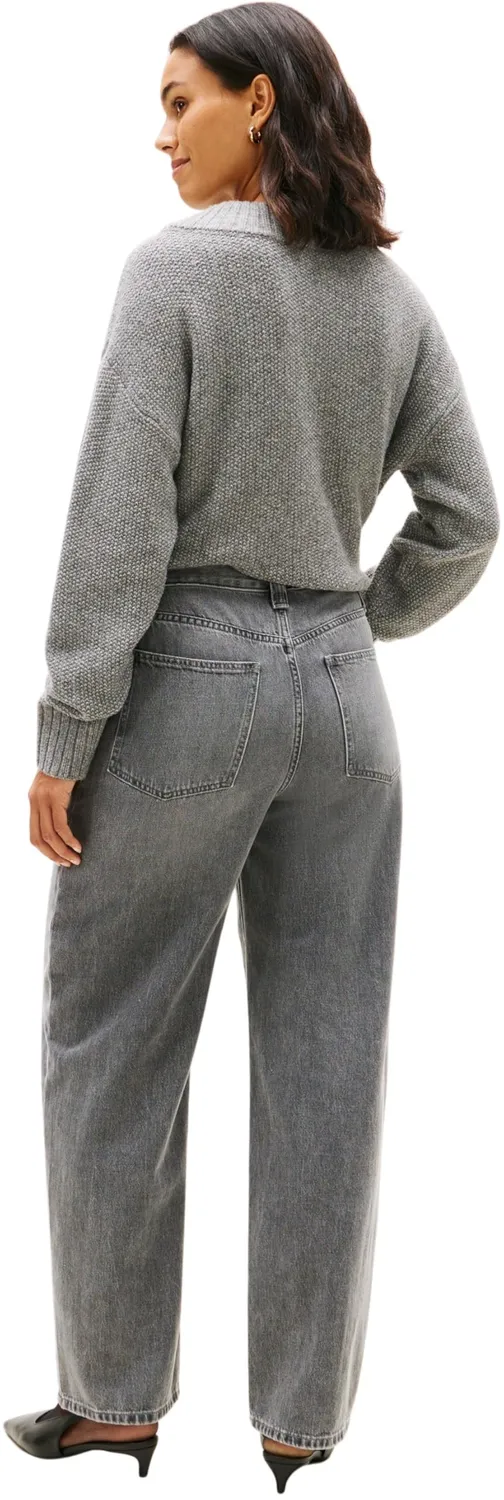 Tommy Hilfiger Grey Barrel Jeans Donna Grigio 28W/32L