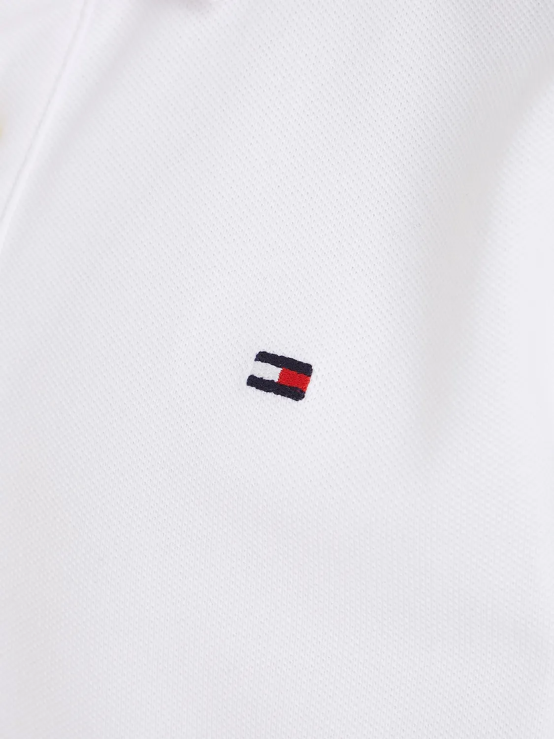 Tommy Hilfiger polo bambino cotone bio bianca maniche corte