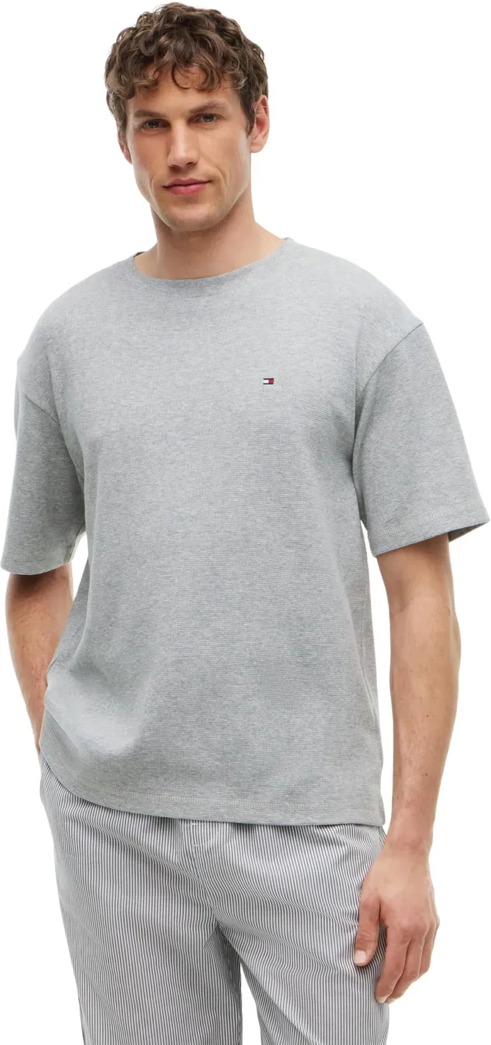 Tommy Hilfiger UM0UM03992 T-Shirt Waffle Uomo L Manica Corta